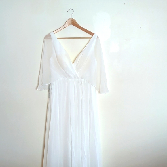 Renz Bridal Chiffon Wedding Dress - Picture 2 of 6